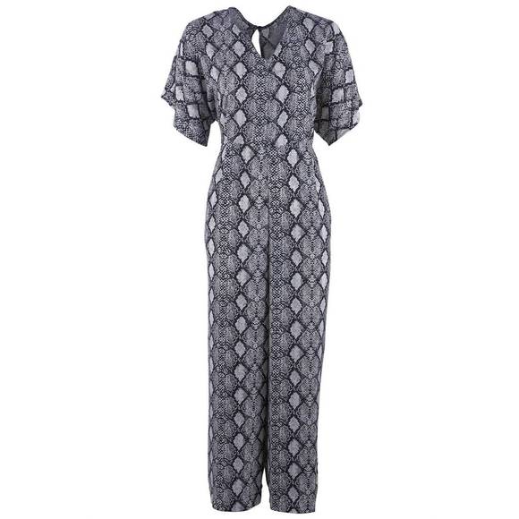 NEW UNCLE FRANK cropped jumpsuit in snakeskin - Picture 4 of 5